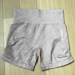 Pink Camo GymShark Biker Shorts